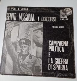 Vinile "I Discorsi di Mussolini" Vol. 3