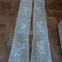 TENDE A VETRO BIANCHE ALL'UNCINETTO