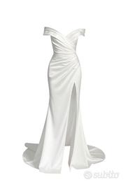 vestito da Sposa Wonà in satin nuovo con cartelli