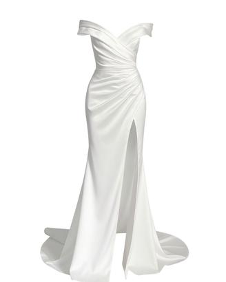 vestito da Sposa Wonà in satin nuovo con cartelli