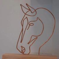 Decorazione a forma di testa di cavallo