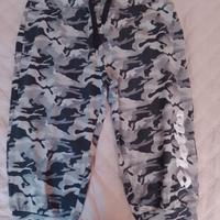pantaloni sportivi elasticizzati al ginocchio 