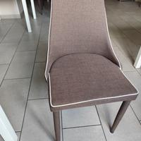 Sedie marrone in Stoffa 