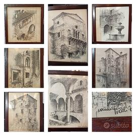 Quadri di Gianni Pielli: 7 palazzi bresciani