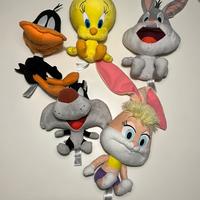 Set 5 Peluche Looney Tunes Originali - Come Nuovi
