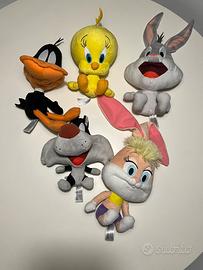 Set 5 Peluche Looney Tunes Originali - Come Nuovi