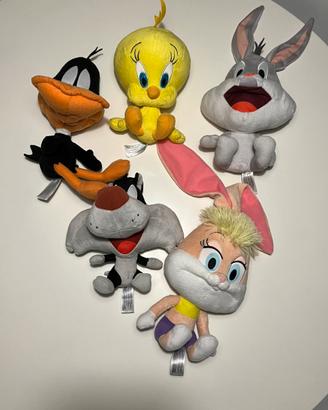 Set 5 Peluche Looney Tunes Originali - Come Nuovi