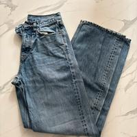 Watc studios Faded Mid Blue Loose Fit Jeans