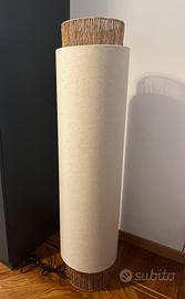 Lampada da terra lino e iuta - Maison du Monde