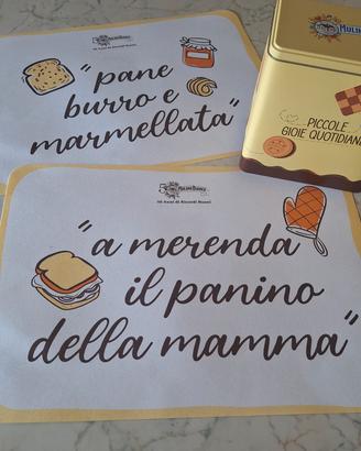 2 tovagliette  più biscottiera da collezione 