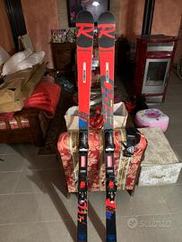 SCI Rossignol gs atlhete pro 165 R19 attacchi spx1
