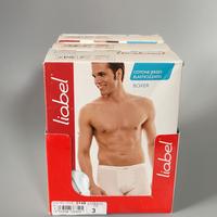 3 boxer uomo cotone elasticizzato bianchi Liabel