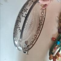 svuotatasche in vetro e argento 