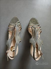 Sandali eleganti tacco 12 con plateau