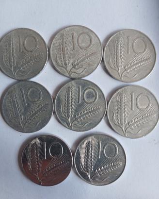 set da 8, 10 lire italia.