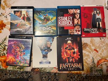 Dvd, blu ray e 4k