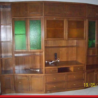 Grande Mobile Soggiorno artigianale legno massello