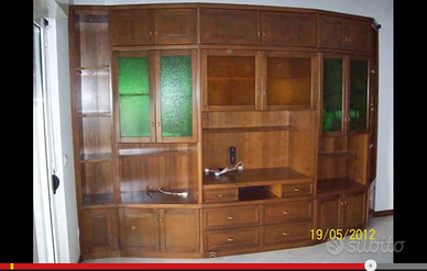 Grande Mobile Soggiorno artigianale legno massello