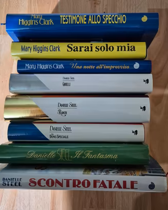 Lotto 8 libri  Danielle Steel e Mary Higgins Clatk