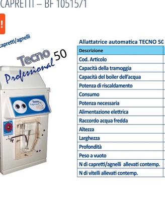 Allattatrice tecno 50