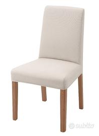 4 sedie BERGMUND Ikea mai usate con coprisedia