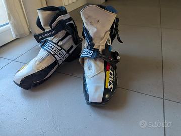 scarponi da sci fondo Salomon skating  tg 43 1/3