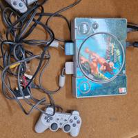 ps1 con 5 giochi 2 memory card 2 joipad