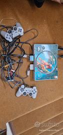ps1 con 5 giochi 2 memory card 2 joipad
