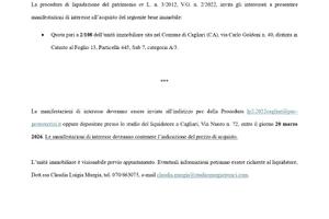 Quota 2/108 unità immobiliare Cagliari