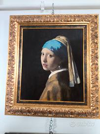 Ragazza con l'orecchino di perla Vermeer copia