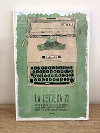 Vintage Olivetti Lettera 22 (su legno)