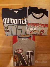 Set magliette 7- 8 anni bambino