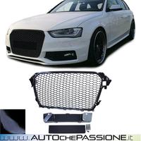 Griglia Single Frame RS4 BLACK per A4 B8 2012 2015