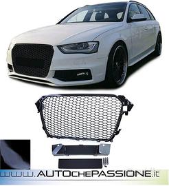 Griglia Single Frame RS4 BLACK per A4 B8 2012 2015