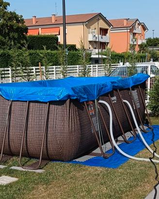 Piscina fuori terra rettangolare 4x2 m