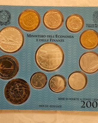 MONETE DIVISIONALE REPUBBLICA ITALIANA ANNO 2001