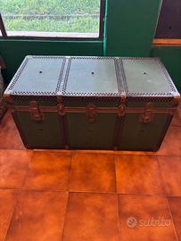 Baule anni 50, doppio coperchio