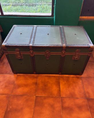 Baule anni 50, doppio coperchio