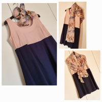 Mini abito smanicato, abito chemisier