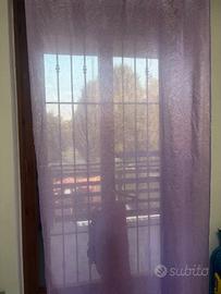 Tenda viola semi‑trasparente – luminosa e leggera