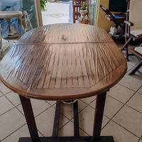 Tavolo allungabile e 4 sedie legno da esterno