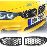 GRIGLIE BMW F32 F33 F36 LOOK M4 NERO DIAMANTE CROM