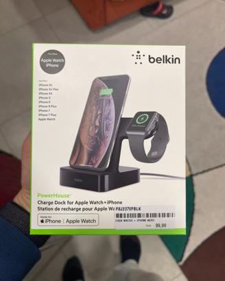 Carica batterie iphone con ricarica x apple watch