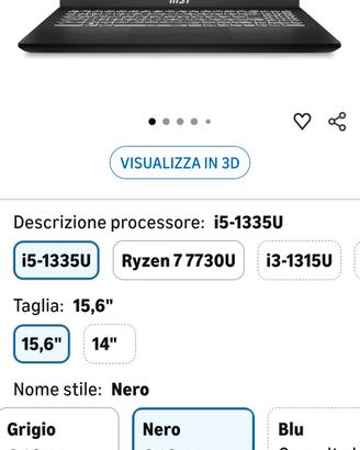 computer portatile nuovo