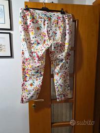 Pantalone a fantasia elasticizzato