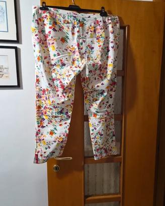 Pantalone a fantasia elasticizzato