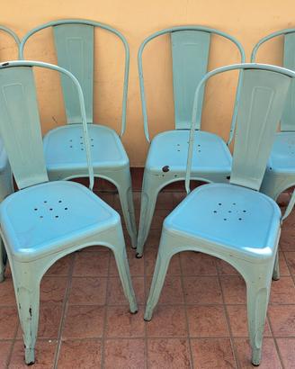 sei sedie replica tolix 