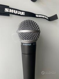 Microfono Shure SM58 con accessori e custodia