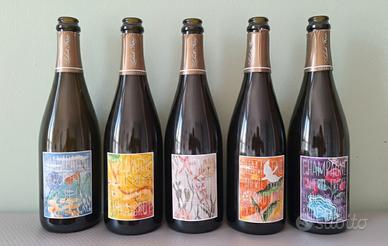 Set 5 bottiglie vuote Champagne Laherte Fréres 