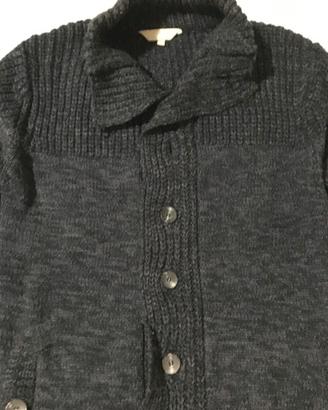 Maglione uomo grigio con tasche